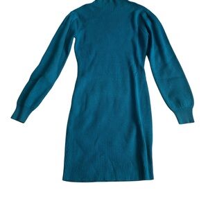 Elegant Teal Knit Dress